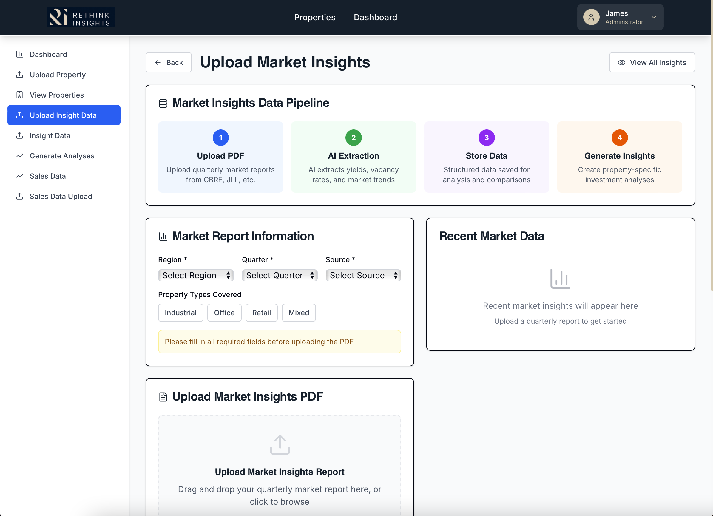 Market Insights Upload